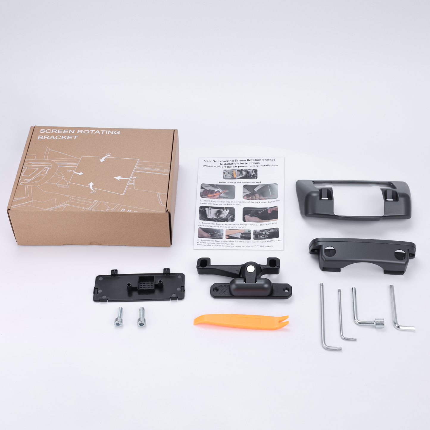 Keep Original Screen Height Swivel Mount Kit for Tesla Model 3/Y