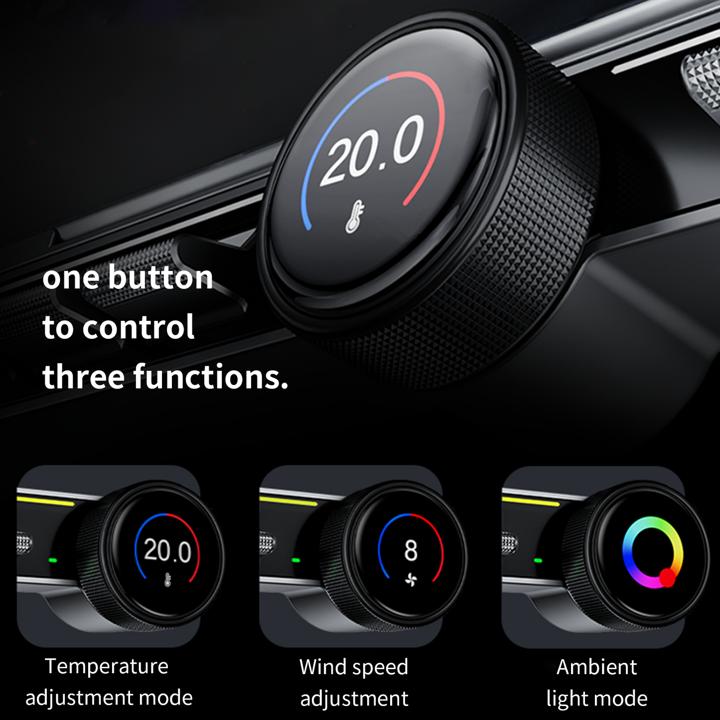 Multiple Functions Center Console Physical Control Button for the Tesla Model Y/3