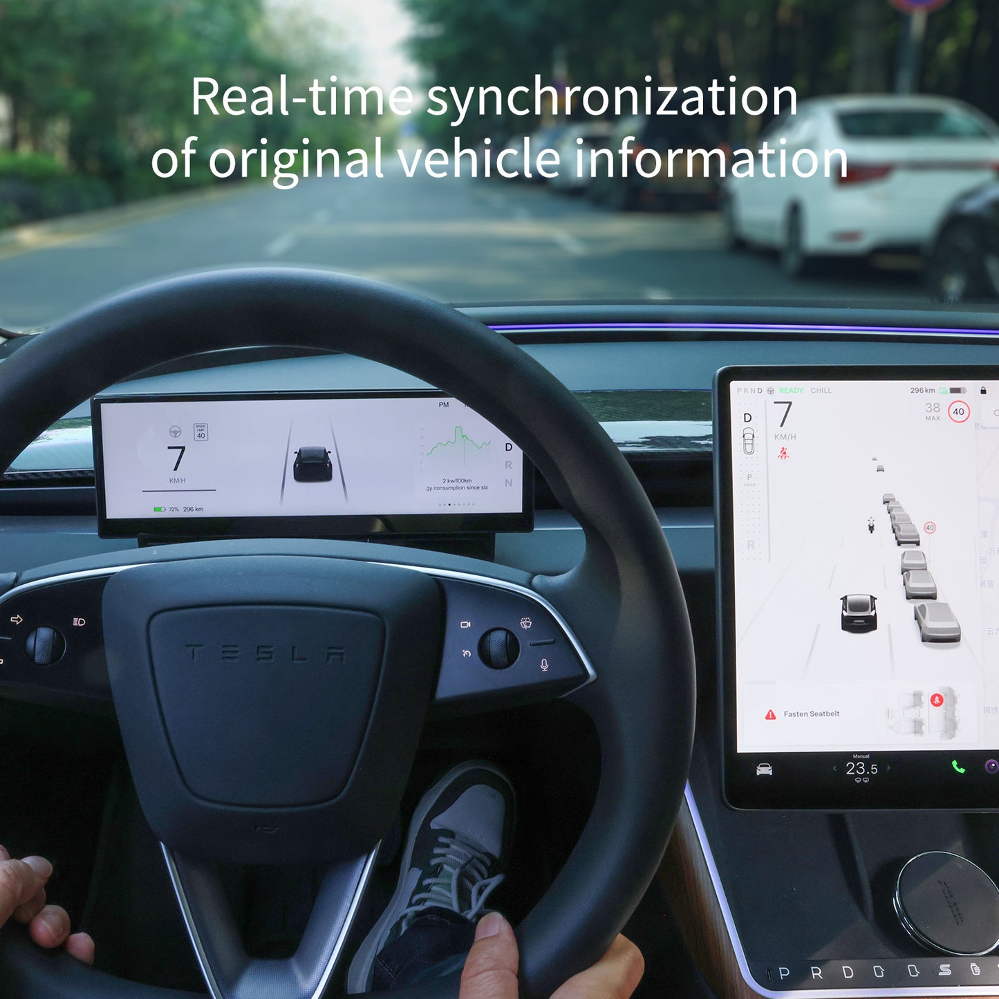 S11 10.88" Dashboard Touch-screen Instrument Cluster for Tesla Model 3/Y & Highland/Juniper