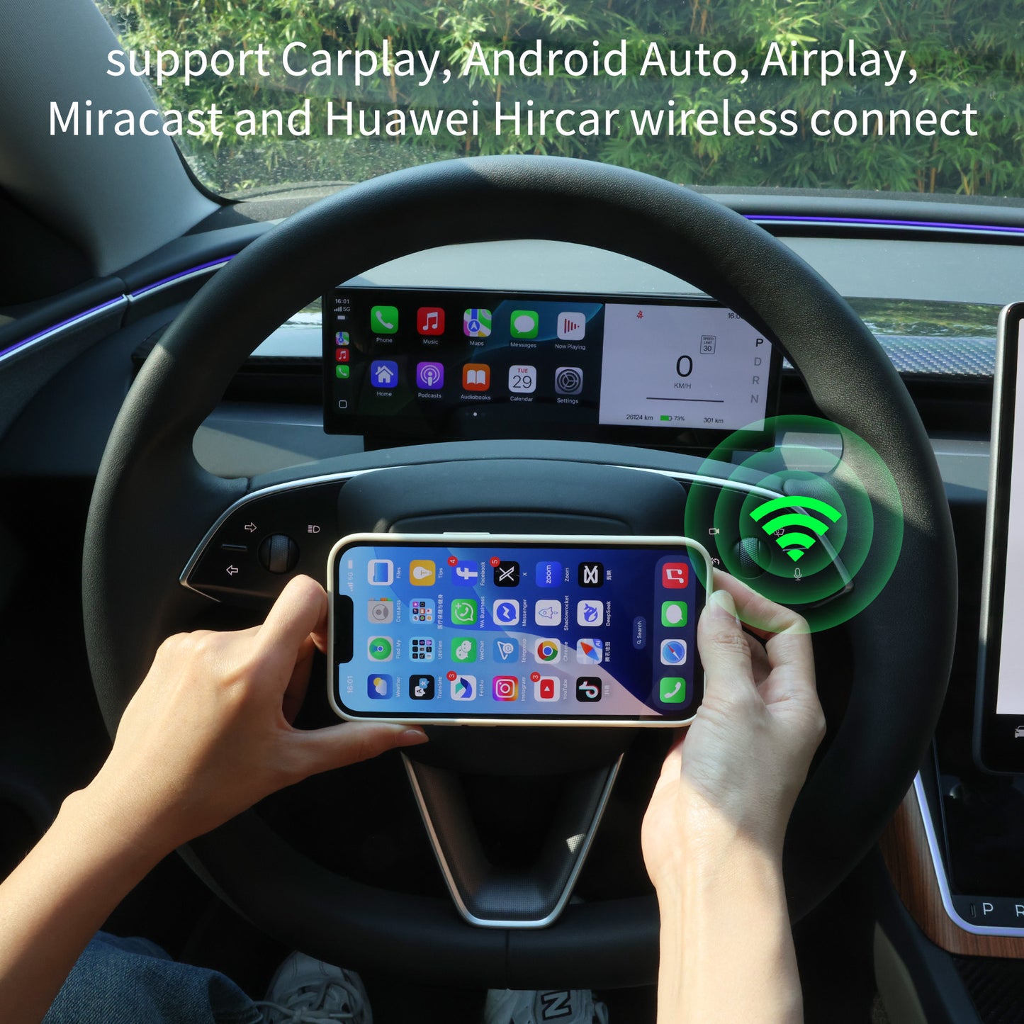 S11 10.88" Dashboard Touch-screen Instrument Cluster for Tesla Model 3/Y & Highland/Juniper