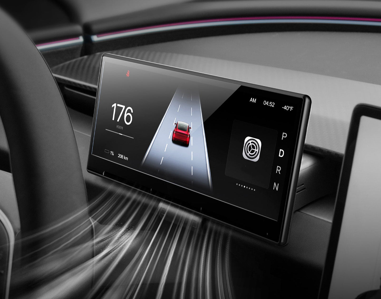 T9 CarPlay/Android Auto Smart Instrument Screen for Tesla Model 3/Y