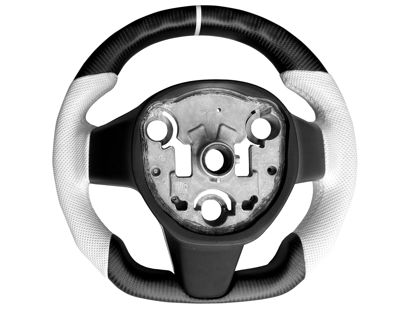Model 3/Y Steering Wheel, Nappa Leather with Carbon Fiber Heated Steering Wheel